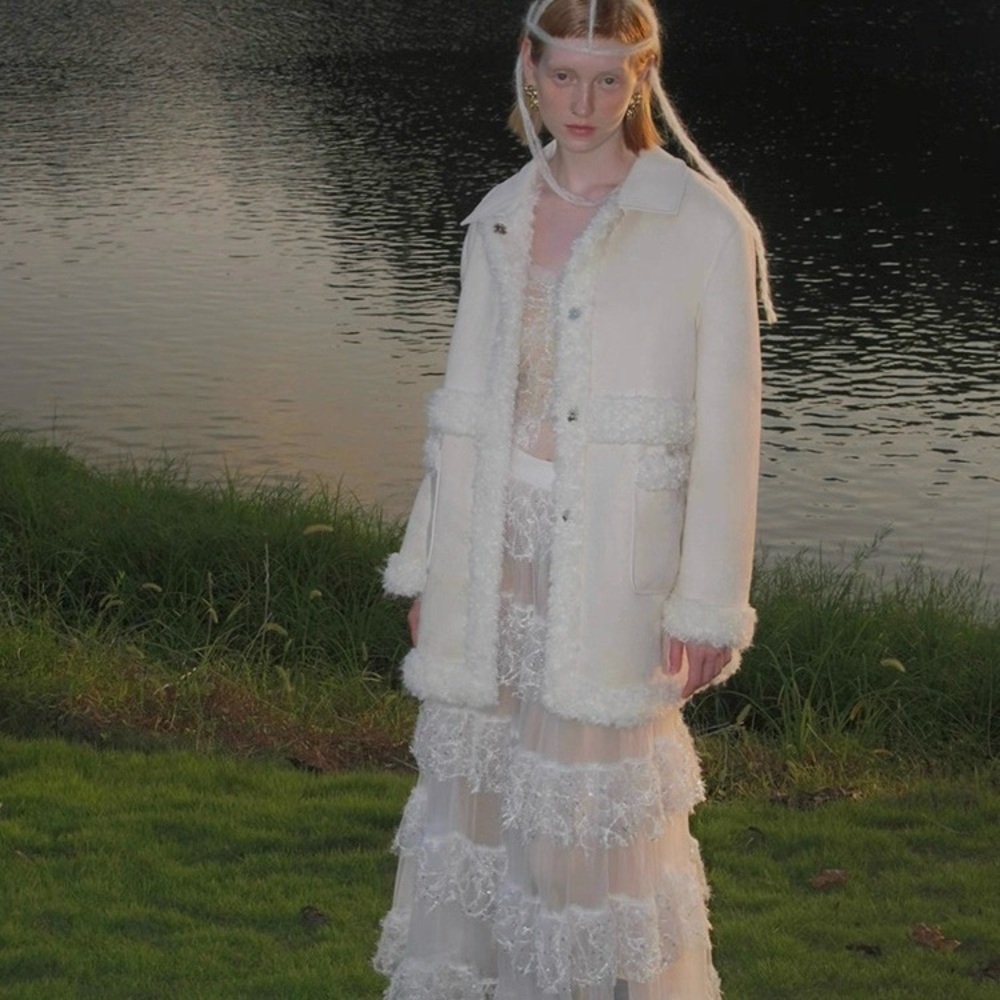 Sequence White Lace Dress with matching top - Picture 5 of 5
